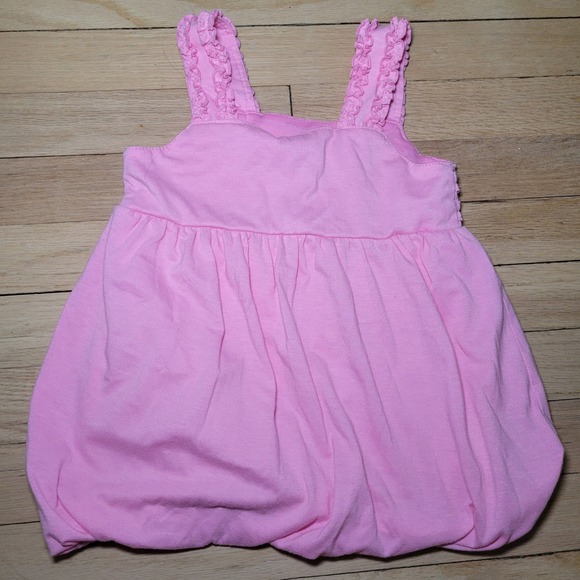 Bubble Ruffle Tank Girl's Pink Size 4 - Picture 5 of 9